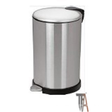 Round Soft-Close Trash Can with High Base--Baskets